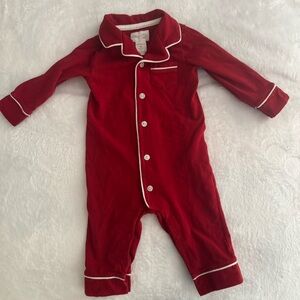 Red Kids One Piece Pajamas